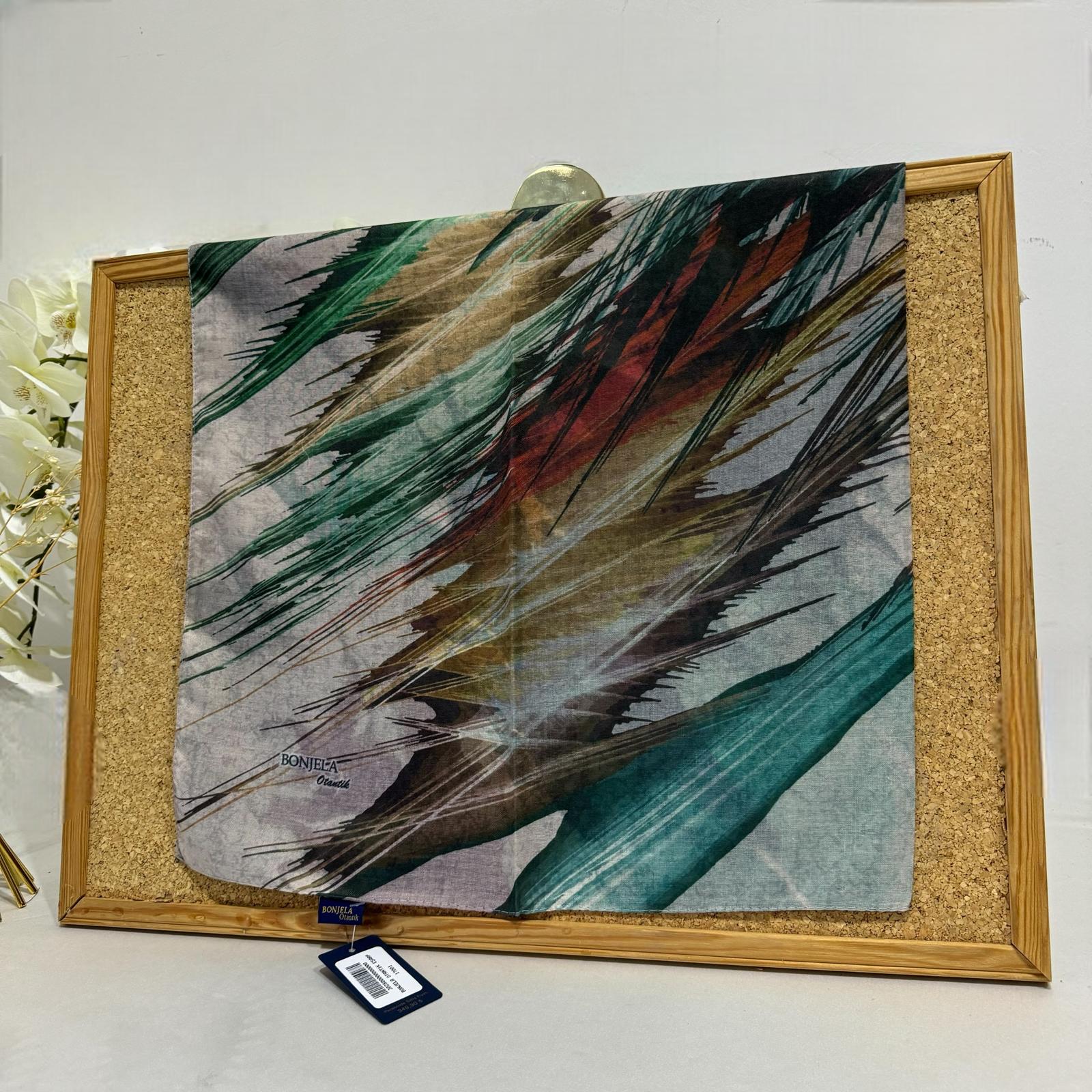 Bonjela Otantik Eşarp 17001 - Bej - Organic ScarfsOrganic Scarfs