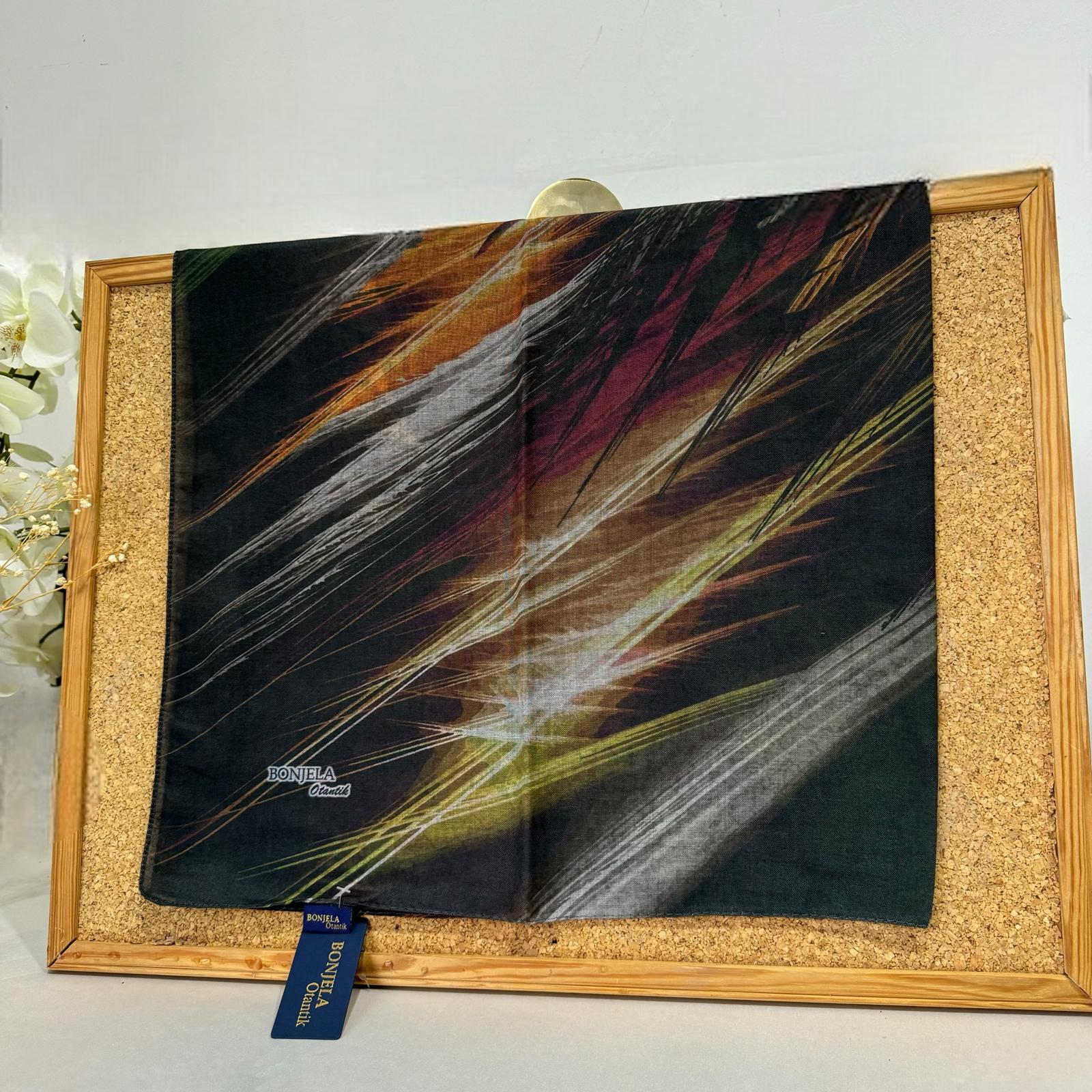 Bonjela Otantik Eşarp 17001 - Haki - Organic ScarfsOrganic Scarfs