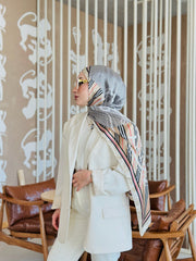 Burberry Çift Taraflı İthal Vual İpel Şal 78631 - Bej - Gold - Organic ScarfsOrganic Scarfs