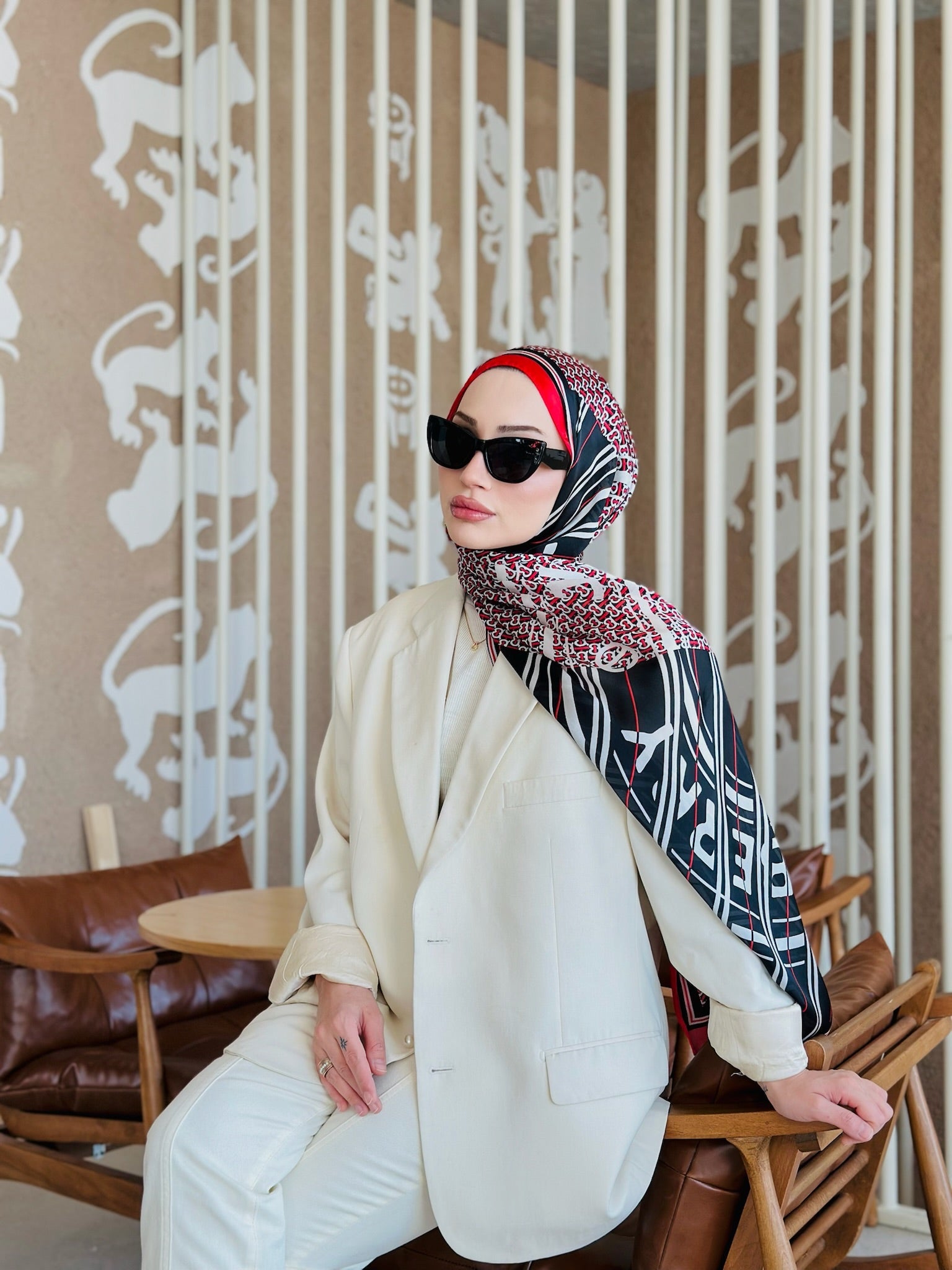 Burberry Çift Taraflı İthal Vual İpel Şal 78631 - Bordo - Siyah - Organic ScarfsOrganic Scarfs