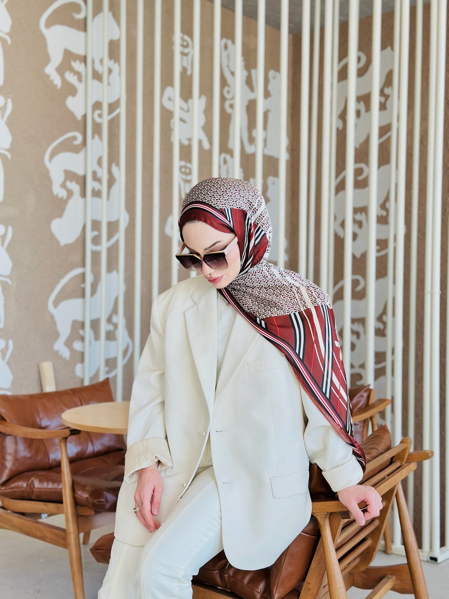 Burberry Çift Taraflı İthal Vual İpel Şal 78631 - Çikolata - Mocha - Organic ScarfsOrganic Scarfs