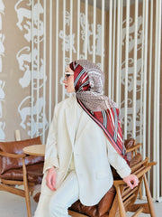 Burberry Çift Taraflı İthal Vual İpel Şal 78631 - Çikolata - Mocha - Organic ScarfsOrganic Scarfs