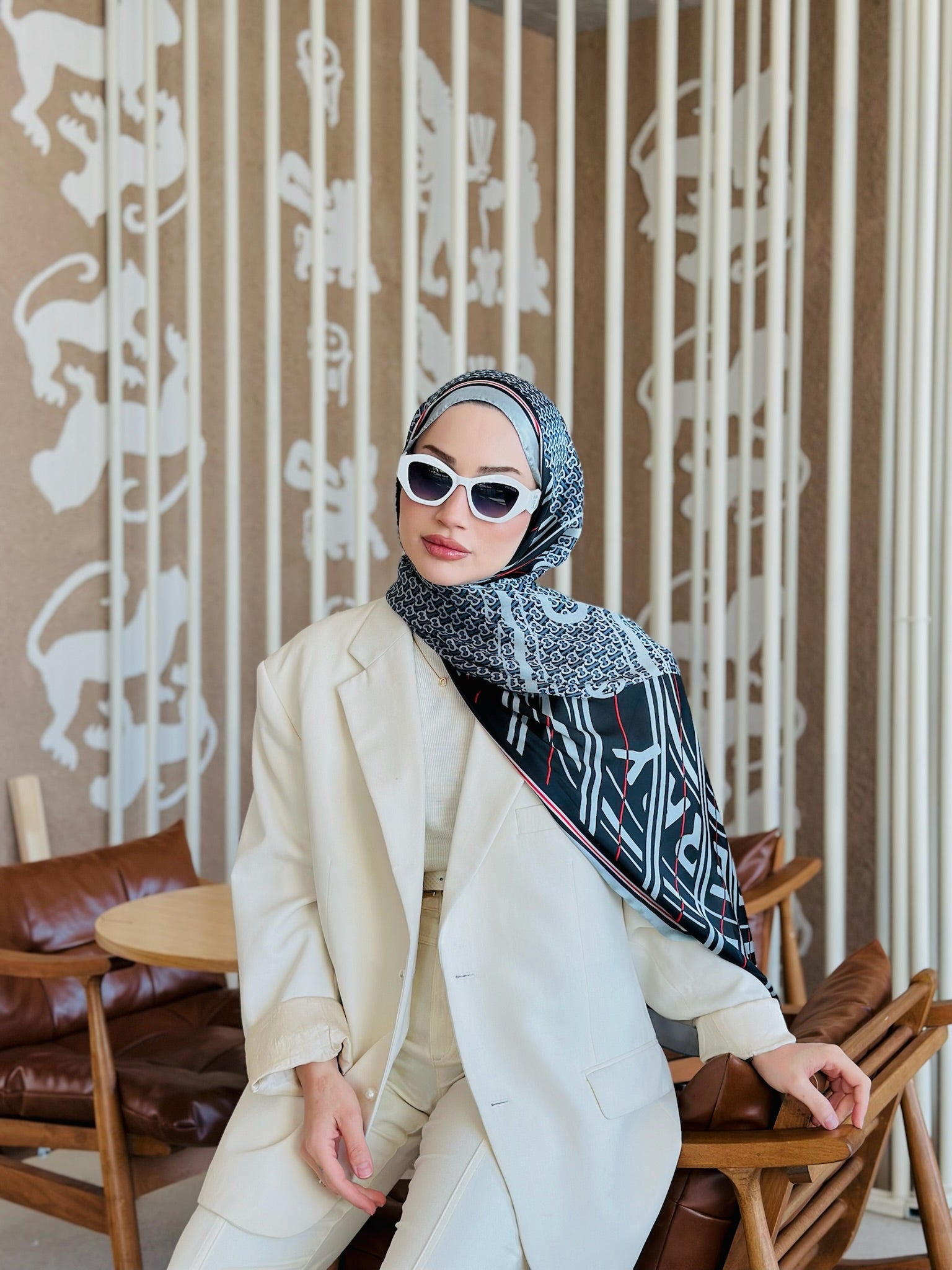 Burberry Çift Taraflı İthal Vual İpel Şal 78631 - Petrol - Siyah - Organic ScarfsOrganic Scarfs