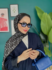 Coach Desen İpek Kaşmir Çift Taraflı Şal 39210 - Antrasit - Organic ScarfsOrganic Scarfs