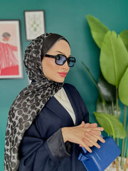 Coach Desen İpek Kaşmir Çift Taraflı Şal 39210 - Antrasit - Organic ScarfsOrganic Scarfs