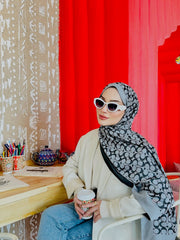 Coach Desen İpek Kaşmir Çift Taraflı Şal 39210 - Gri - Organic ScarfsOrganic Scarfs