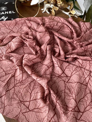 Dal Desen Mio Cazz Eşarp 44120 - Gül Kurusu - Organic ScarfsOrganic Scarfs