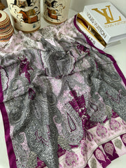 Etnik Etro Desen Pamuk Soft Şal 61534 - Erik Çürğü - Organic ScarfsOrganic Scarfs