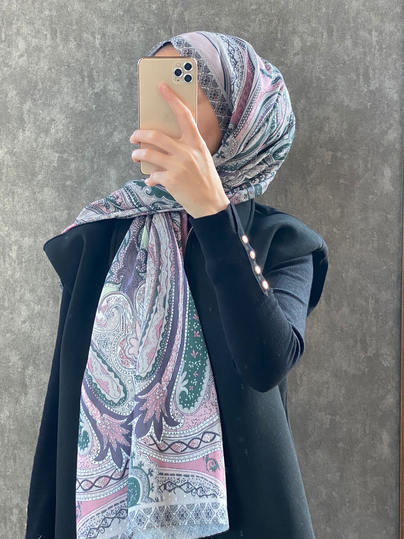Etro Etnik Desen Pamuk Soft Şal 36631 - Pamuk Şekeri - Organic ScarfsOrganic Scarfs