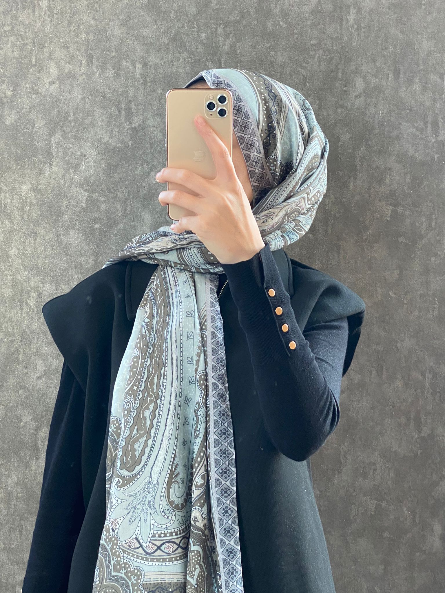 Etro Etnik Desen Pamuk Soft Şal 36631 - Su Yeşili - Organic ScarfsOrganic Scarfs