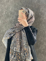 Etro Etnik Desen Pamuk Soft Şal 37631 - Bademi - Organic ScarfsOrganic Scarfs