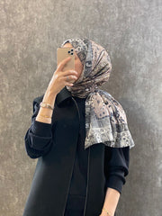 Etro Etnik Desen Pamuk Soft Şal - 852085 - sütlü kahve - Organic ScarfsOrganic Scarfs