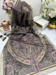 Etro Pamuk İpek Şal 52340 - Mocha - Organic ScarfsOrganic Scarfs