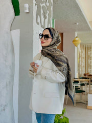 Etro Pamuk İpek Şal - 987654 Asker Yeşili - Organic ScarfsOrganic Scarfs