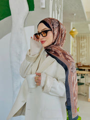 Etro Pamuk İpek Şal - 987654 Karamel/Siyah - Organic ScarfsOrganic Scarfs