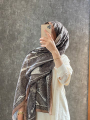 Etro Pamuk İpek Şal - 987654 MOCHA/KAHVE - Organic ScarfsOrganic Scarfs