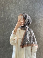 Etro Pamuk İpek Şal - 987654 MOCHA/KAHVE - Organic ScarfsOrganic Scarfs