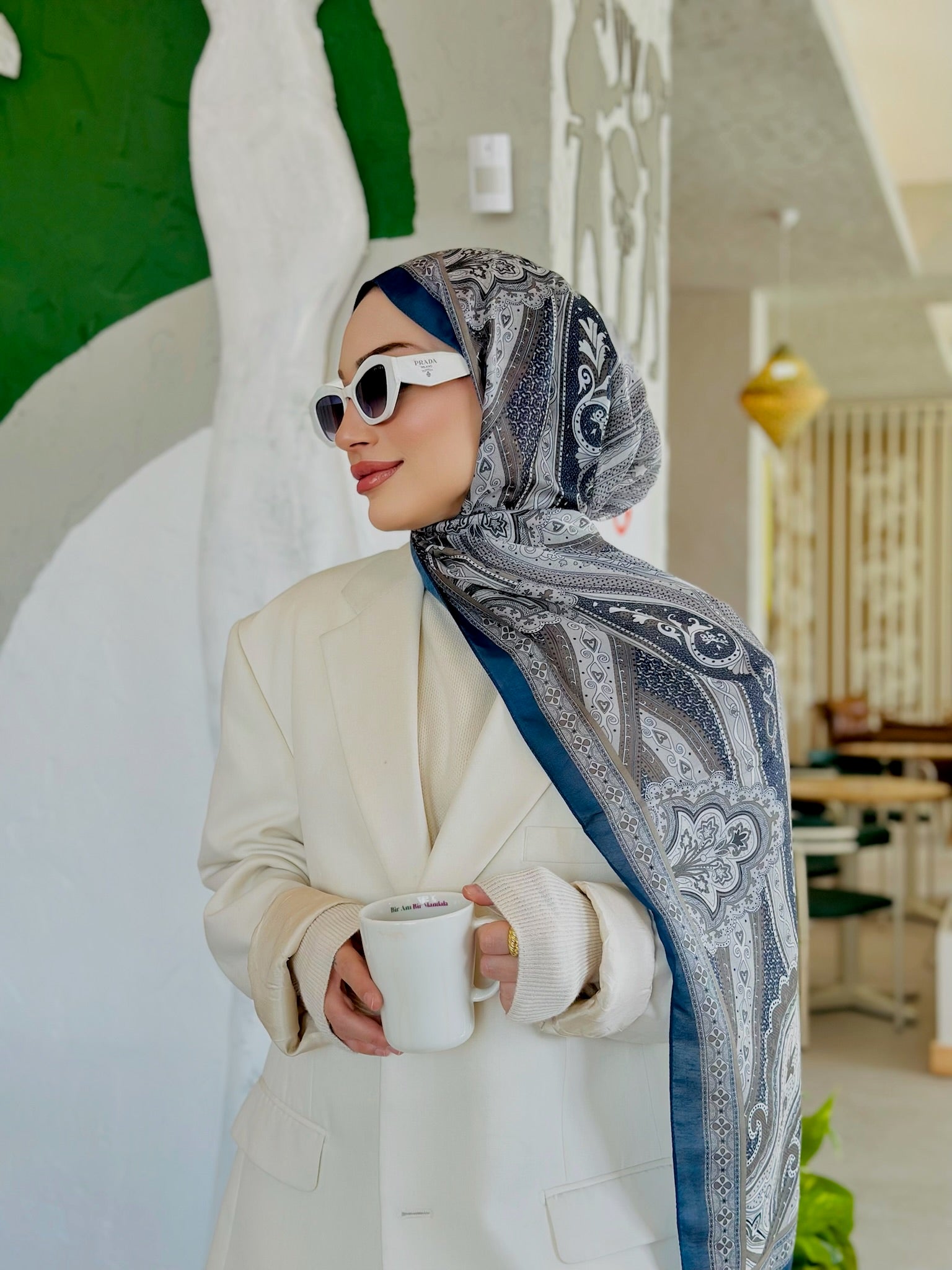 Etro Pamuk İpek Şal - 987654 SİYAH - Organic ScarfsOrganic Scarfs