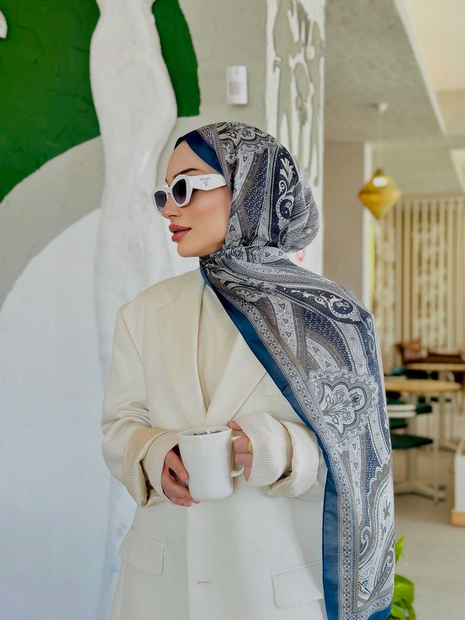 Etro Pamuk İpek Şal - 987654 SİYAH - Organic ScarfsOrganic Scarfs