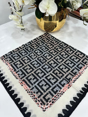 Fendi Bahar Esintisi Pamuk Keten Eşarp - Ekru - Organic ScarfsOrganic Scarfs