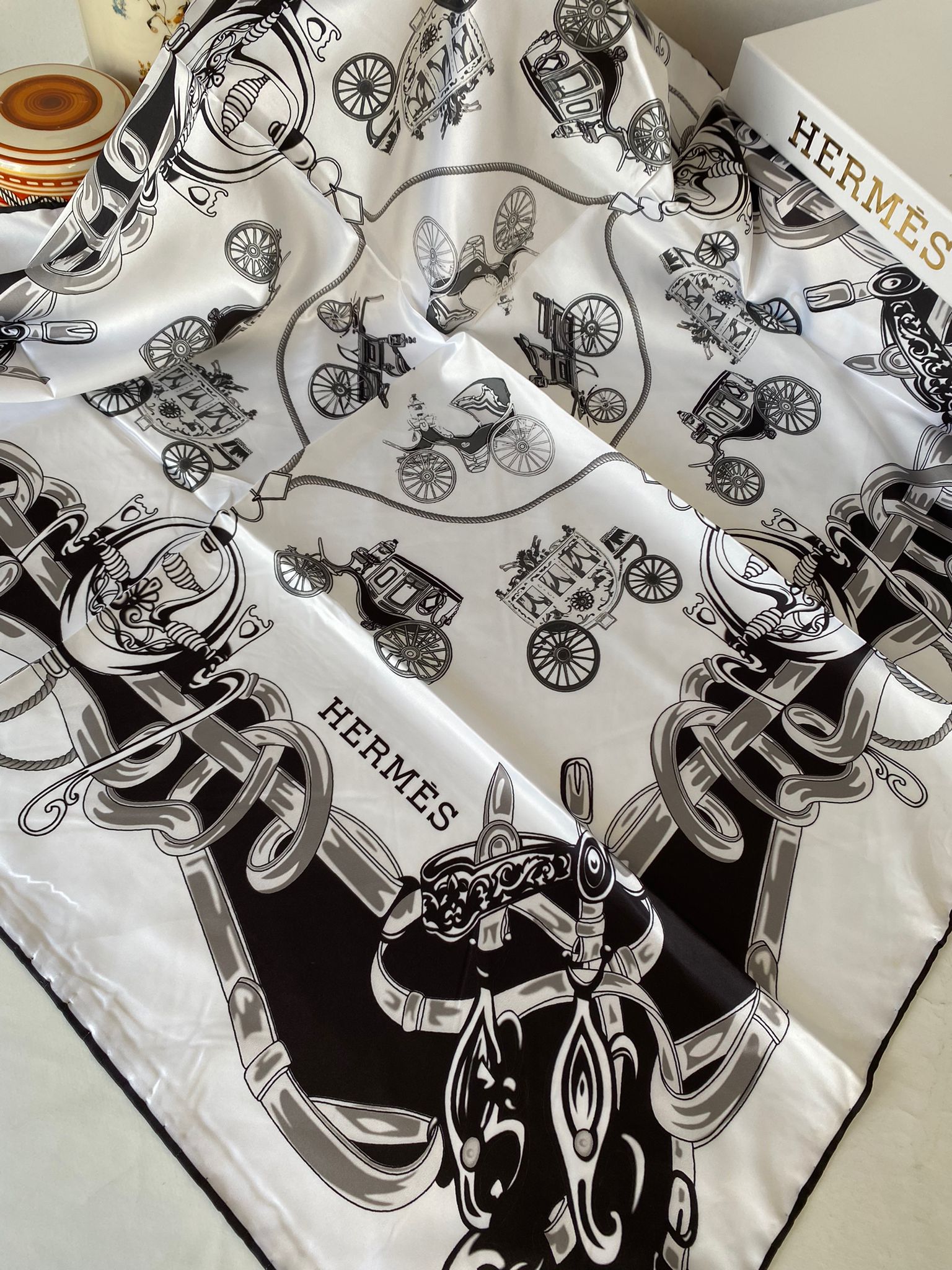 Fendi Twill Eşarp 10046 - Ekru - Organic ScarfsOrganic Scarfs