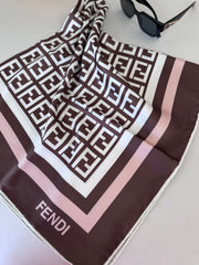 fendi twill eşarp - acı kahve - Organic ScarfsOrganic Scarfs