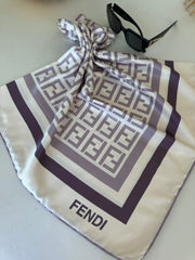 fendi twill eşarp - mürdüm - Organic ScarfsOrganic Scarfs