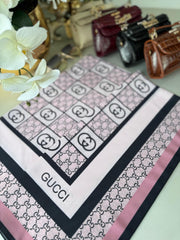 Gucci Krep İpek Eşarp 44125 - Pembe - Organic ScarfsOrganic Scarfs