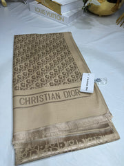 İthal Dior Kaşmir İpek Şal 49103 - Bej - Organic ScarfsOrganic Scarfs