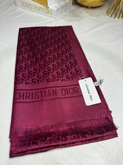 İthal Dior Kaşmir İpek Şal 49103 - Bordo - Organic ScarfsOrganic Scarfs