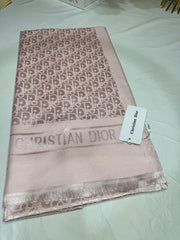 İthal Dior Kaşmir İpek Şal 49103 - Pudra - Organic ScarfsOrganic Scarfs