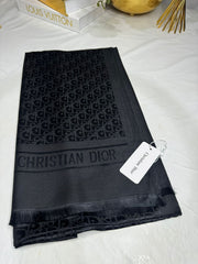 İthal Dior Kaşmir İpek Şal 49103 - Siyah - Organic ScarfsOrganic Scarfs