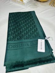 İthal Dior Kaşmir İpek Şal 49103 - Zümrüt - Organic ScarfsOrganic Scarfs