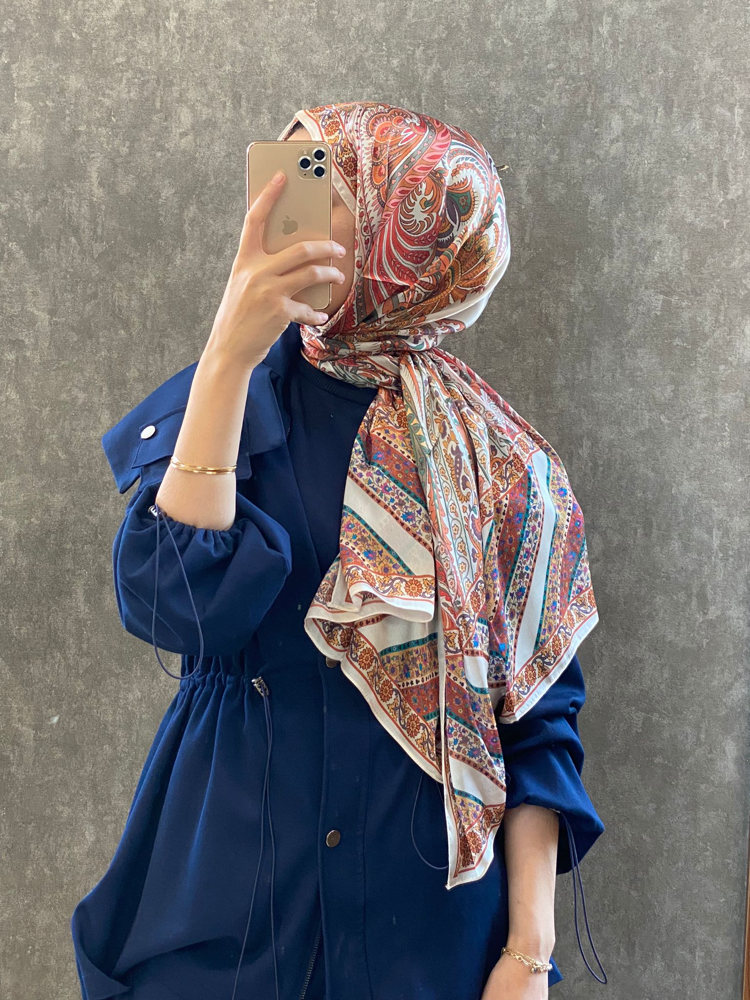 İTHAL ETRO DESEN NEW VUAL İPEK ŞAL 44344 - Altın - Organic ScarfsOrganic Scarfs