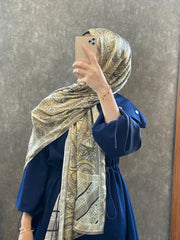 İTHAL ETRO DESEN NEW VUAL İPEK ŞAL 44344 - Gün ışığı - Organic ScarfsOrganic Scarfs