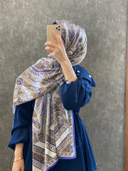 İTHAL ETRO DESEN NEW VUAL İPEK ŞAL 44344 - saks - Organic ScarfsOrganic Scarfs