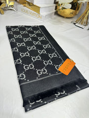 İthal G Kaşmir İpek Şal 49102 - Gri - Organic ScarfsOrganic Scarfs