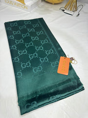 İthal G Kaşmir İpek Şal 49102 - Zümrüt - Organic ScarfsOrganic Scarfs
