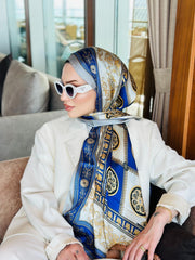 İTHAL VUAL %100 İPEK ŞAL - 78963 saks/altın - Organic ScarfsOrganic Scarfs