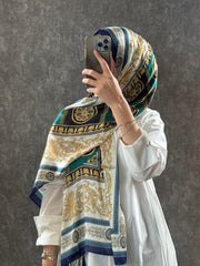 İTHAL VUAL %100 İPEK ŞAL - 78963 zümrüt - Organic ScarfsOrganic Scarfs
