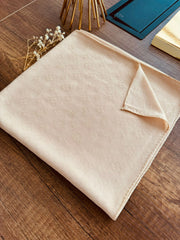 LV Krep Kraş Jakar Eşarp 50971 - Bej - Organic ScarfsOrganic Scarfs