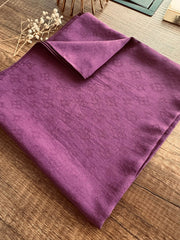 LV Krep Kraş Jakar Eşarp 50971 - Mürdüm - Organic ScarfsOrganic Scarfs
