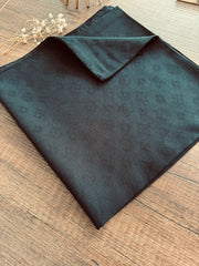 LV Krep Kraş Jakar Eşarp 50971 - Siyah - Organic ScarfsOrganic Scarfs