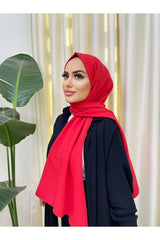 Organic Scarfs Pamuk Kraş Cazz Şal Modeli - Koyu Turuncu - Organic ScarfsOrganic Scarfs