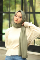 Organic Scarfs Tesettür Penye Şal Hijap Modeli - Ada Çayı - Organic ScarfsOrganic Scarfs