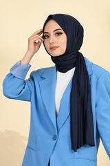 Organic Scarfs Tesettür Penye Şal Hijap Modeli - siyah - Organic ScarfsOrganic Scarfs