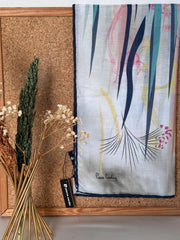 Pier Cardin Van Gogh Desen Pamuk Soft Eşarp 18880 - Mint - Organic ScarfsOrganic Scarfs