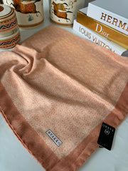 Vakko Badem Desen Pamuk İpeksi Eşarp 38460 - Soft Turuncu - Organic ScarfsOrganic Scarfs