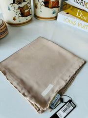 Vakko Çift Taraflı 12 mm %100 İpek Eşarp 10044 - Soft Vizon / Bej - Organic ScarfsOrganic Scarfs