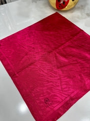 Vakko Dalga Desen İpeksi Eşarp 88381 - Fuşya - Organic ScarfsOrganic Scarfs
